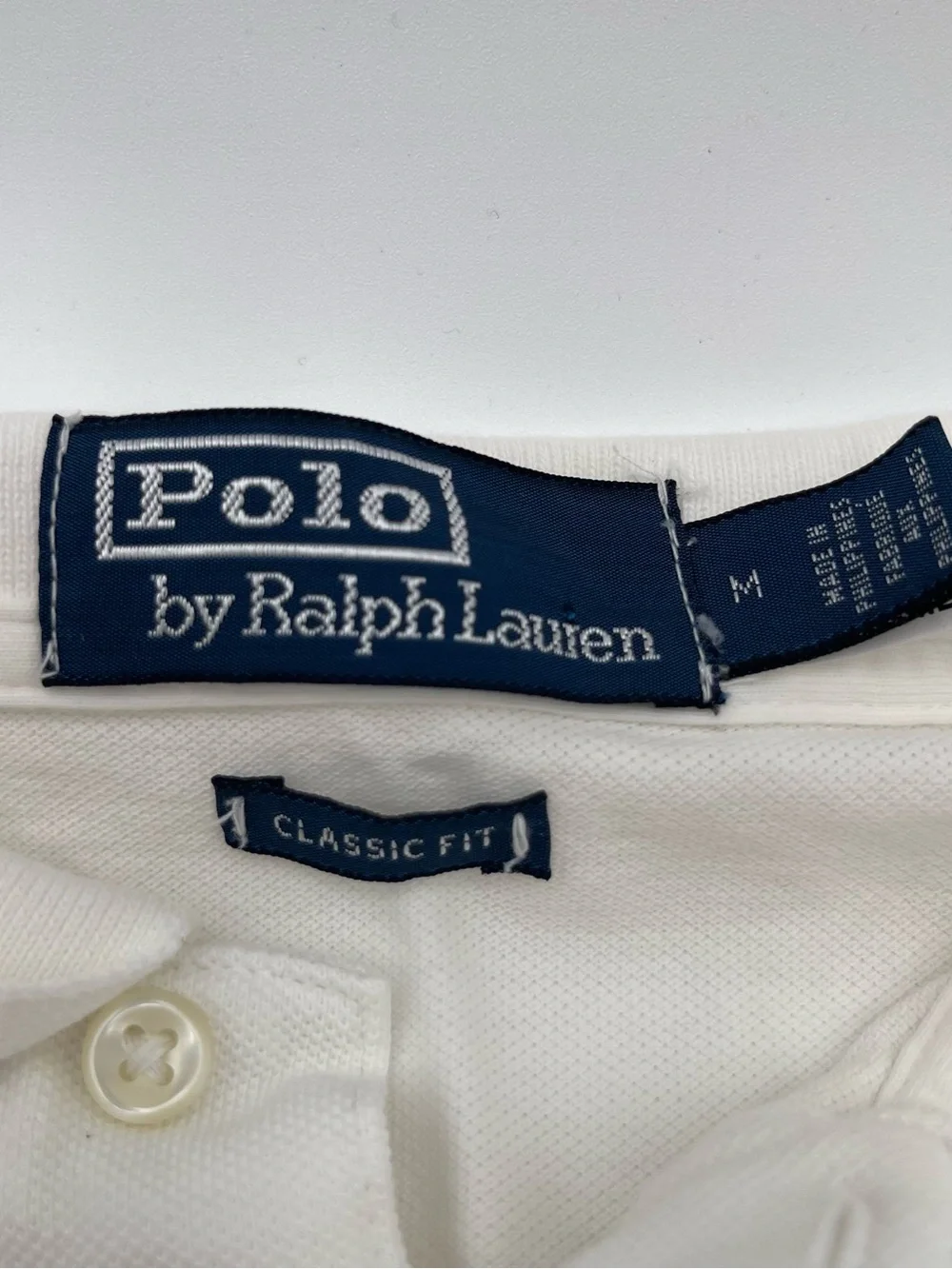 Polo Ralph Lauren Big Patchwork Pony Polo Shirt Men's Medium Stencil White READ